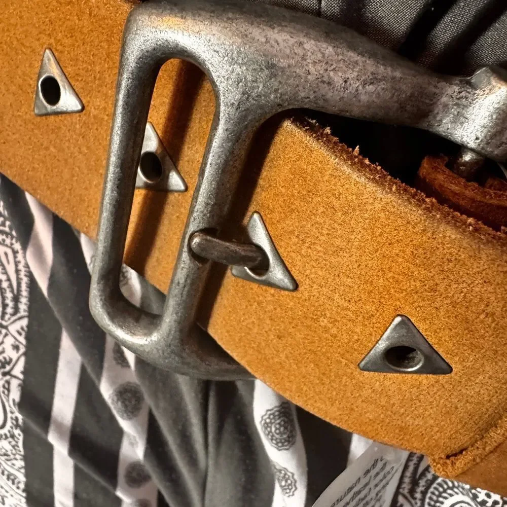 We The Free Tan Belt with Silver Accents